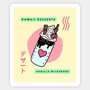 Kawaii Desserts - Vanilla Milkshake Sticker